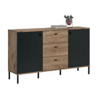 SIDEBOARD Chess schwarz 154/41/89 cm - Braun, Holzwerkstoff (154/89/41cm) - Xonox