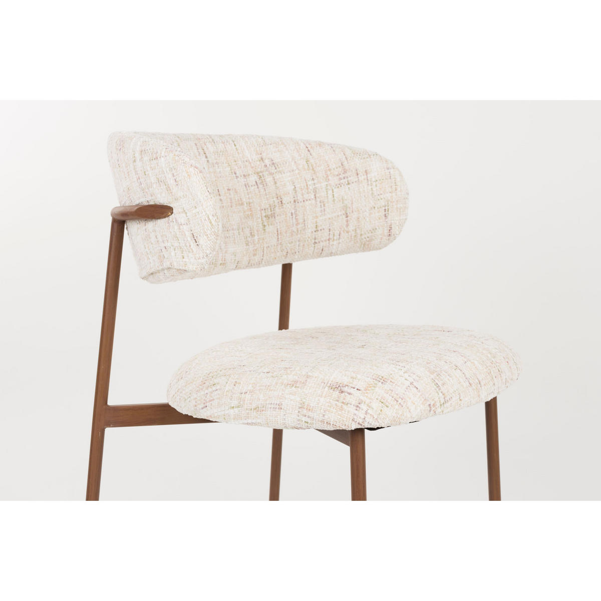 ESSZIMMERSTUHL Claes Creme - 2 er Set - Weiß, Textil (56.5/78.5/57.5cm) - Housecraft Living