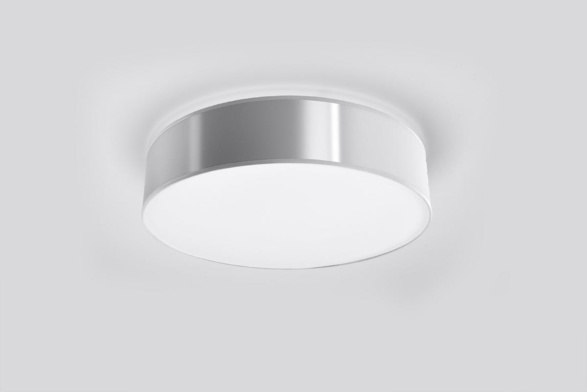 WANDLEUCHTE Spot rund Weiß Stahl PVC - Weiß, Metall (25/12/25cm) - Sollux Lighting