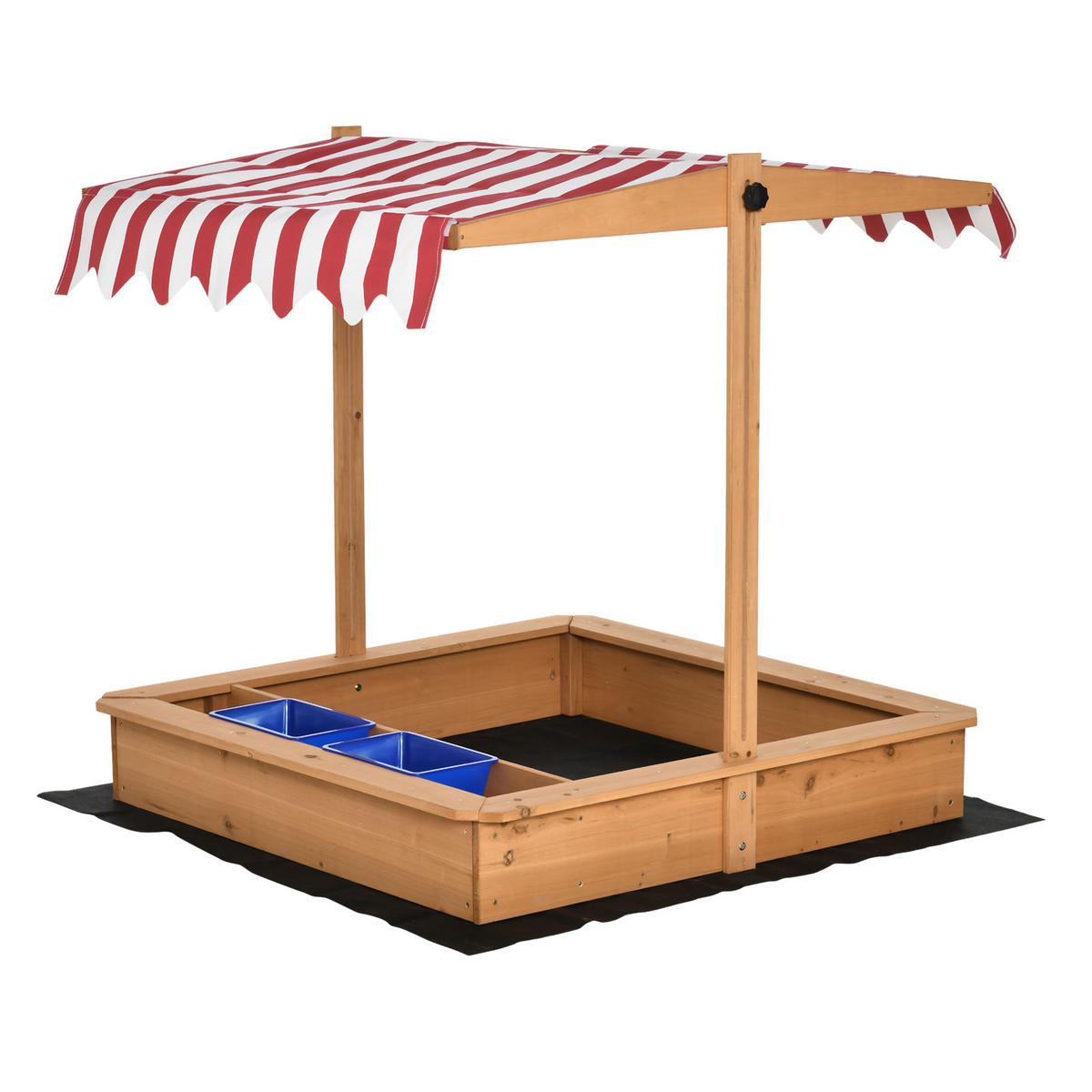 SANDKASTEN DE-10527 Holz - Gelb, Metall (107.5/107.5/110cm) - ComfortXL