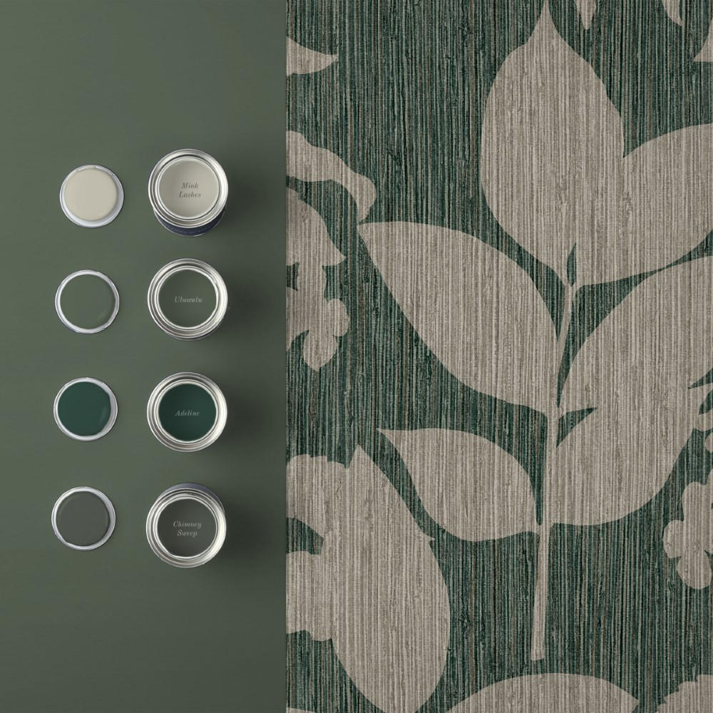 VLIESTAPETE - Aspen Pine - Grün, Papier/Kunststoff (52/1005cm) - Graham & Brown