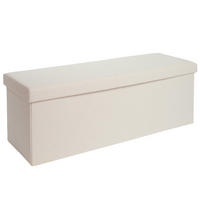 SITZBANK 110/38/38 cm, faltbar, Beige - Beige, Kunststoff (38/38/110cm) - Laleni