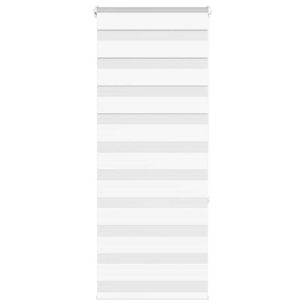 DOPPELROLLO 60/150 cm Stoffbreite 55,9 cm aus Polyester Weiß - Weiß, Textil (60/150cm) - vidaXL