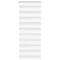 DOPPELROLLO 60/150 cm Stoffbreite 55,9 cm aus Polyester Weiß - Weiß, Textil (60/150cm) - vidaXL