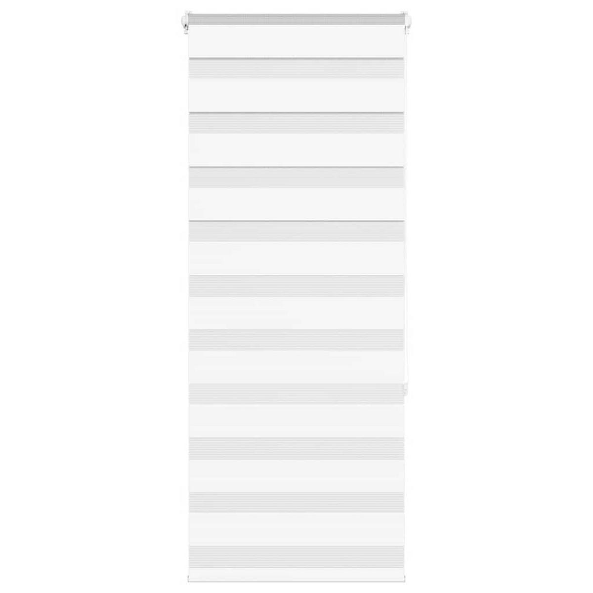 DOPPELROLLO 60/150 cm Stoffbreite 55,9 cm aus Polyester Weiß - Weiß, Textil (60/150cm) - vidaXL