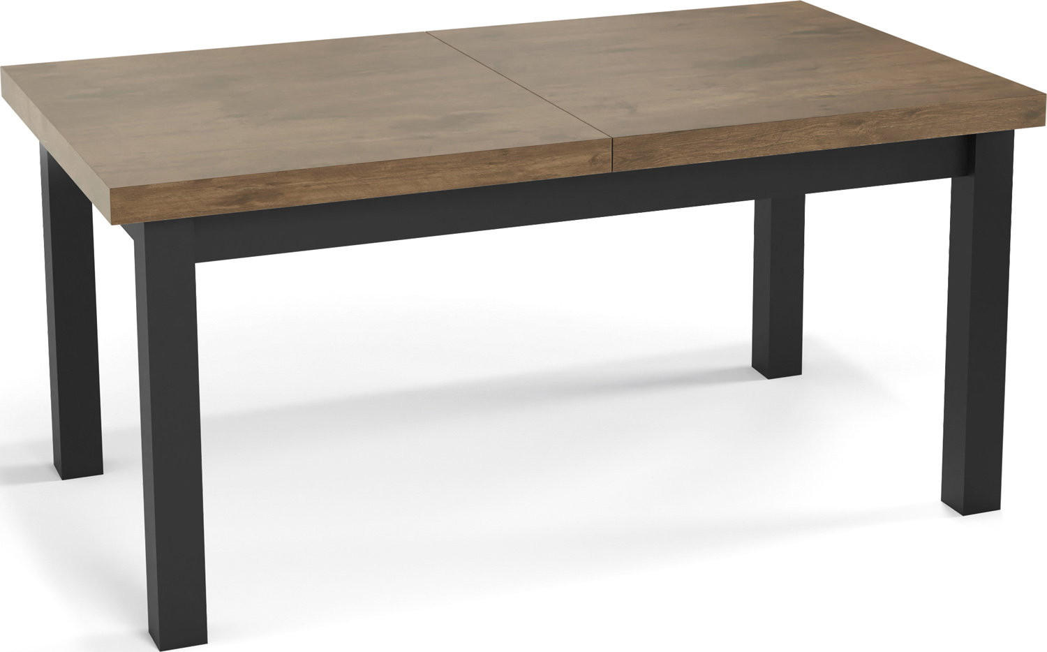 JEDÁLENSKÝ STÔL Gemini obdĺžnikový rozkladací, Lefkas Eiche 200-300/100/78 cm - hnedá/čierna, drevo/kompozitné drevo (100/300/78cm) - WFL GROUP