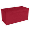 SITZTRUHE Faltbar 76/38/38 cm (Rot) - Rot, Textil (38/38/76cm) - Intirilife