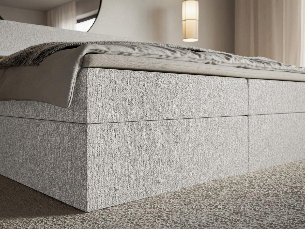 BOXBETT Softie Hellgrau Chenille 140x200 cm - Hellgrau, Textil (140/200cm) - Selsey