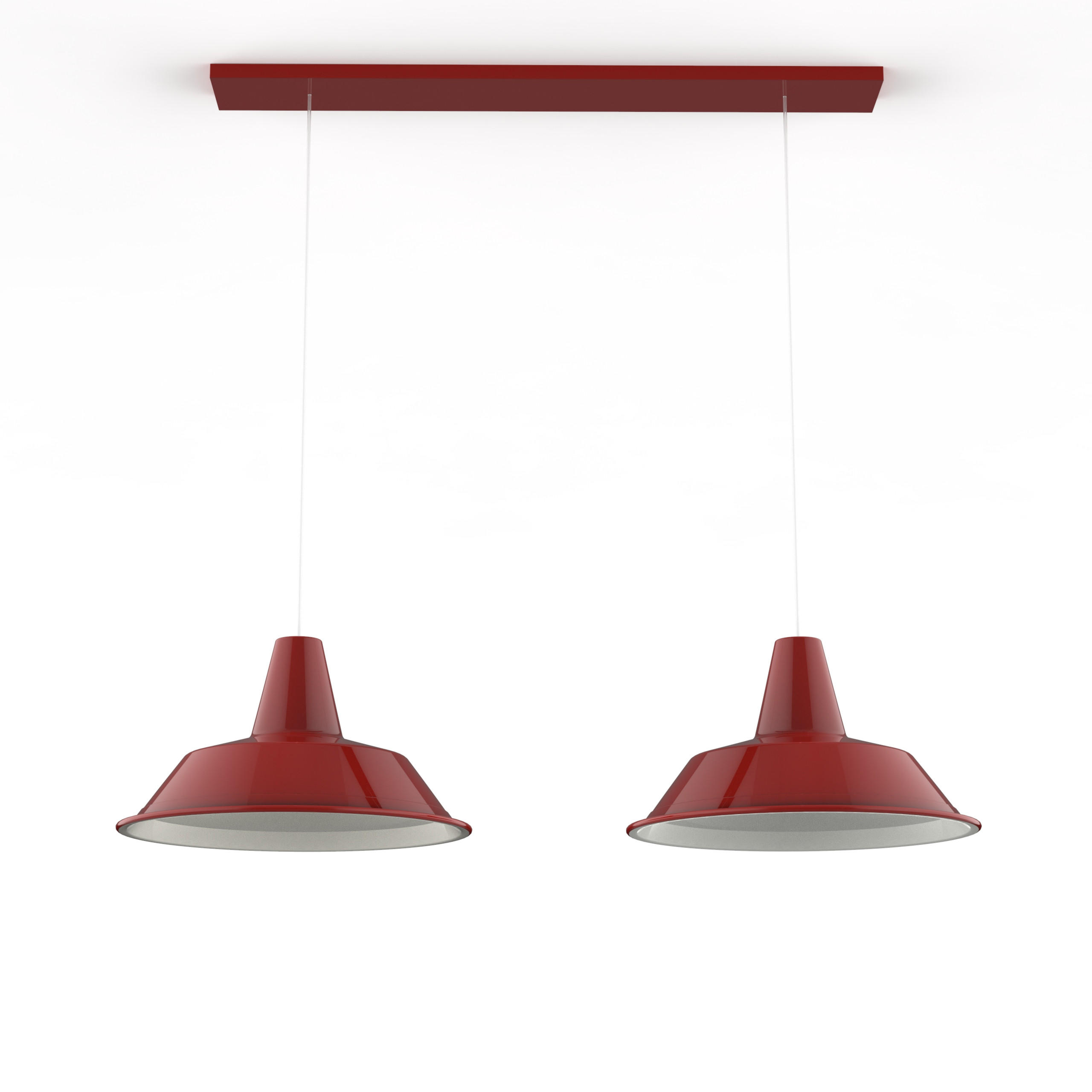 HÄNGELEUCHTE - Rot, Metall (35/70/120cm) - Lumicom