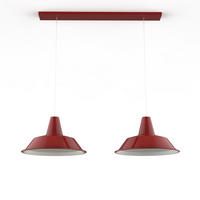 HÄNGELEUCHTE - Rot, Metall (35/70/120cm) - Lumicom