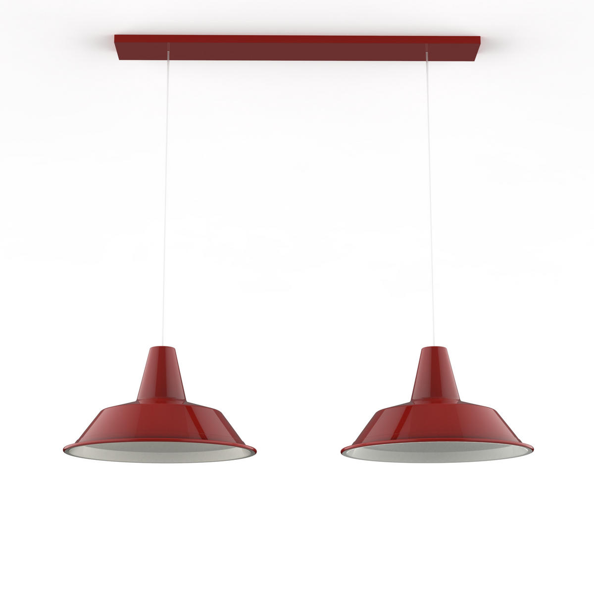 HÄNGELEUCHTE - Rot, Metall (35/70/120cm) - Lumicom