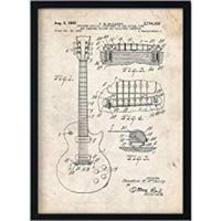 POSTER Vintage Gitarre Patent A3 Rahmenlos - Klar, Papier (29.7/5/42cm) - Nacnic
