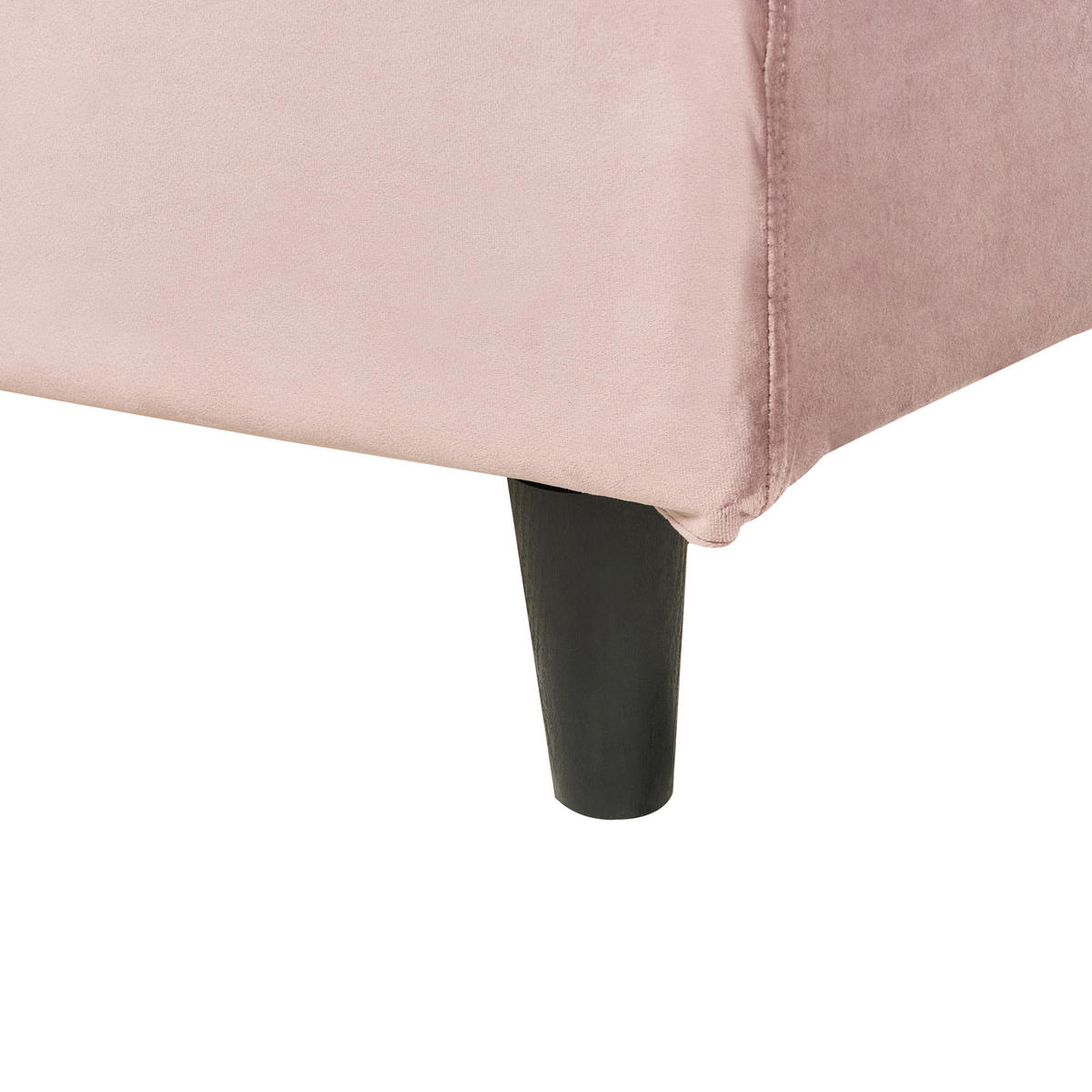 POLSTERBETT 90/200cm Rosa Fitou - Pink, Textil (90/200cm) - Beliani