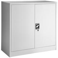 AKTENSCHRANK ,90 x 40 x 90 cm,grau - Grau, Metall (40/90/90cm) - tectake