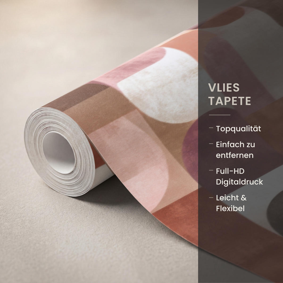 TAPETE - Geometrie - Modern - Retro - 450x200 cm - Multicolor, Papier (450/200cm) - OnlyWow