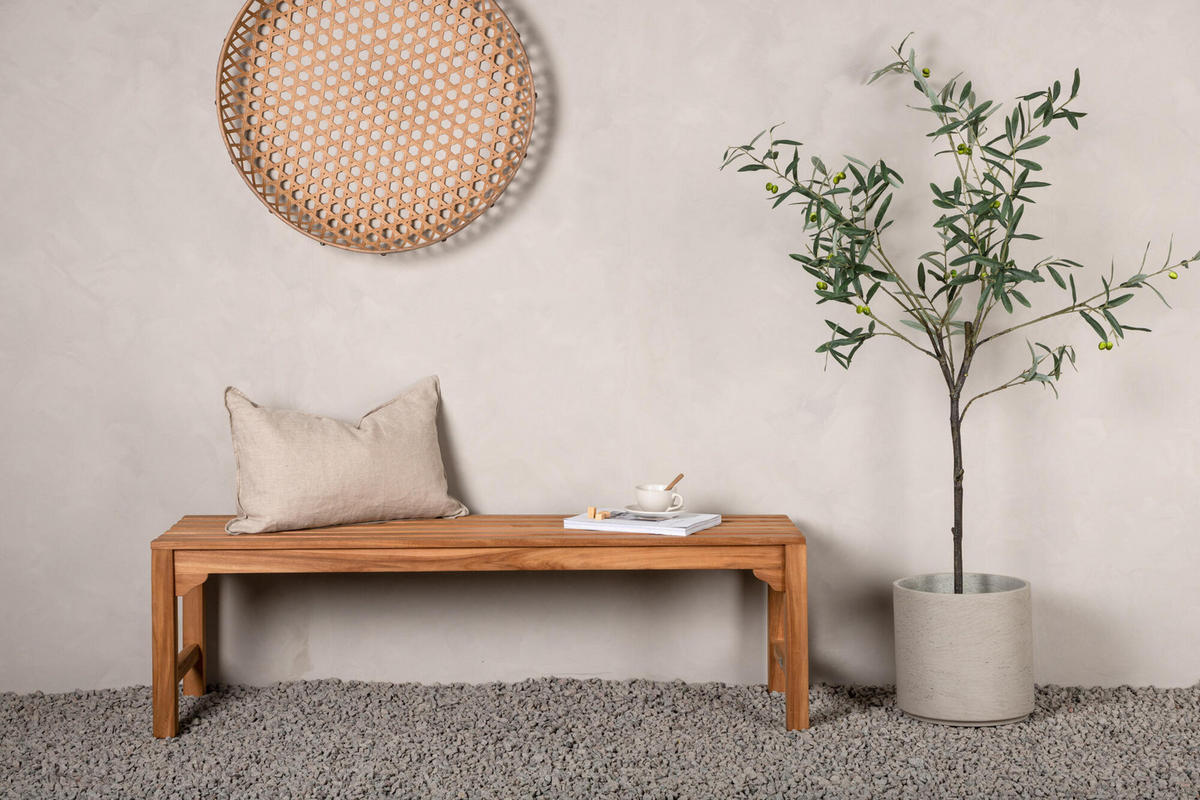 GARTENBANK KENYA Braun 150x40x45 cm - Braun, Holz (150/45/40cm) - FURNLUX