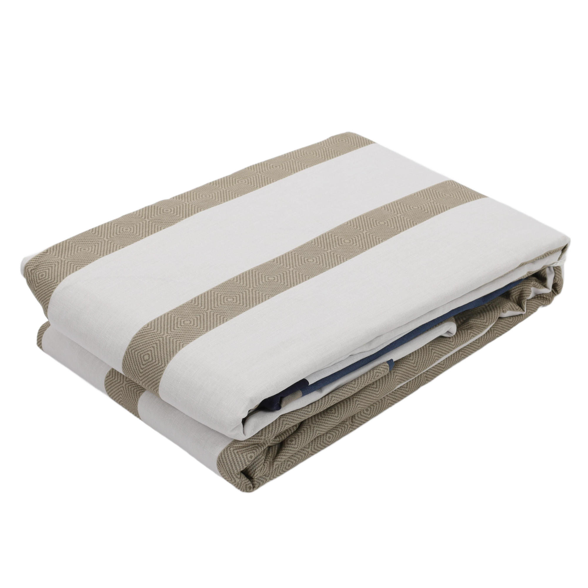 BETTWÄSCHE-SET Baumwolle Nutica 240/220 cm - Multicolor, Naturmaterialien (220/240cm)