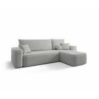 ECKSOFA Agepo Stoff Quelle - Hellgrau, Holzwerkstoff/Textil (250/150cm) - Fun Möbel