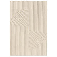 VOLNENA preproga Yanis Slonokoščena/Zelena 160x230 cm - krem, tekstil/naravni materiali (160/230cm) - benuta Pure