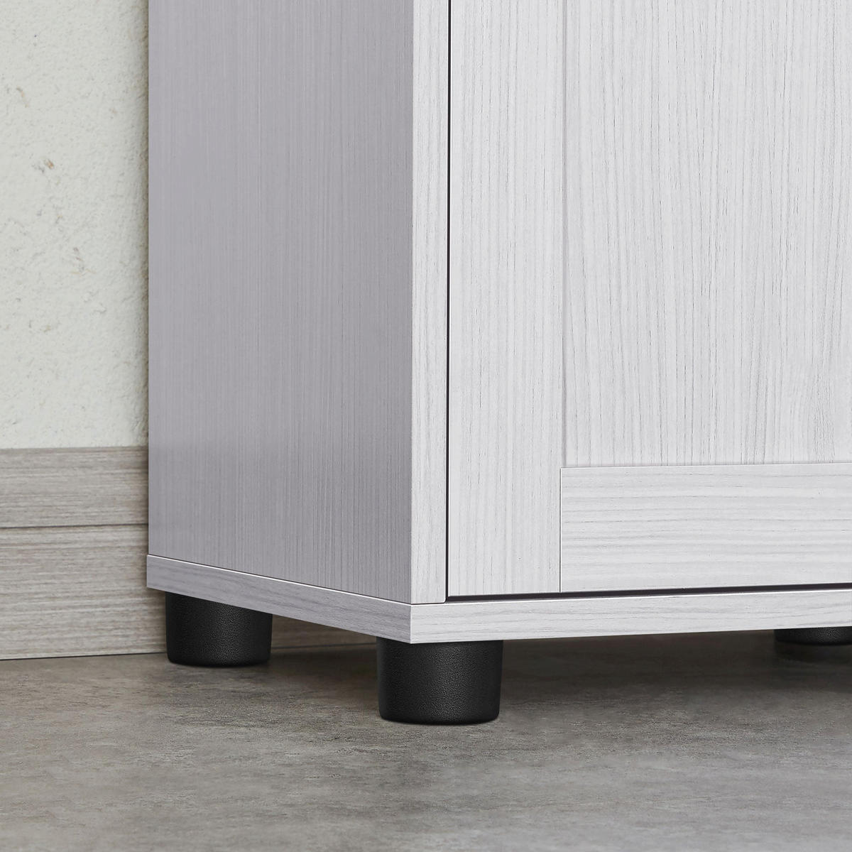 BADEZIMMERSCHRANK HOCHSCHRANK - Weiß, Holzwerkstoff (30/165/40cm) - Hansiro