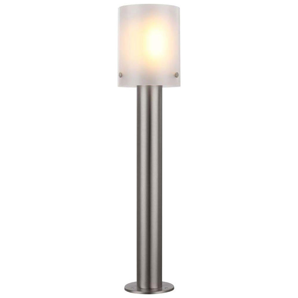 LED AUSSENLEUCHTE Edelstahl Silber - Silberfarben, Metall (12/12/55cm) - Globo Lighting