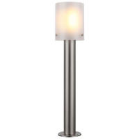 LED AUSSENLEUCHTE Edelstahl Silber - Silberfarben, Metall (12/12/55cm) - Globo Lighting