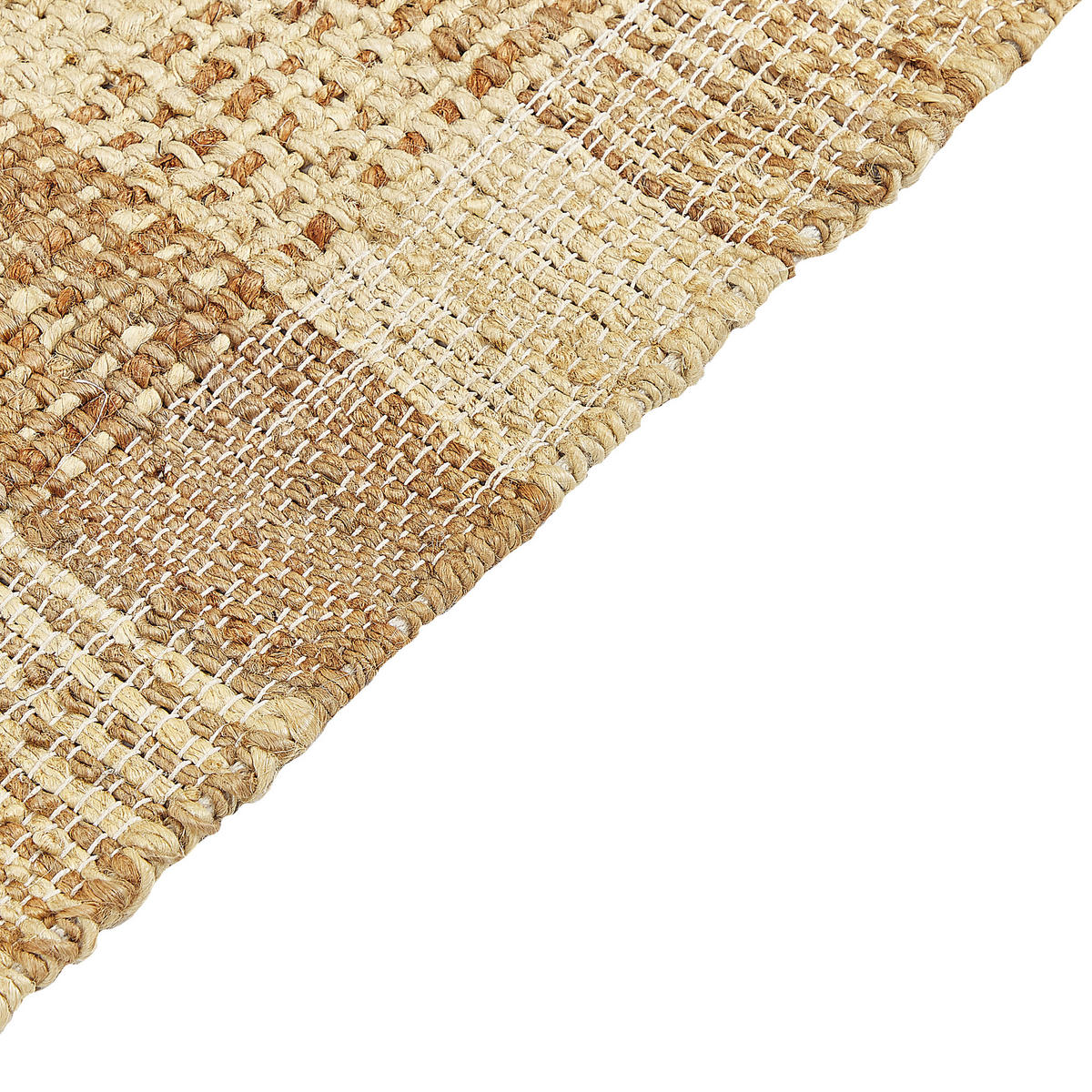 TEPPICH geflochten Berissa 230/160 cm - Beige, Naturmaterialen (160/230cm) - Beliani
