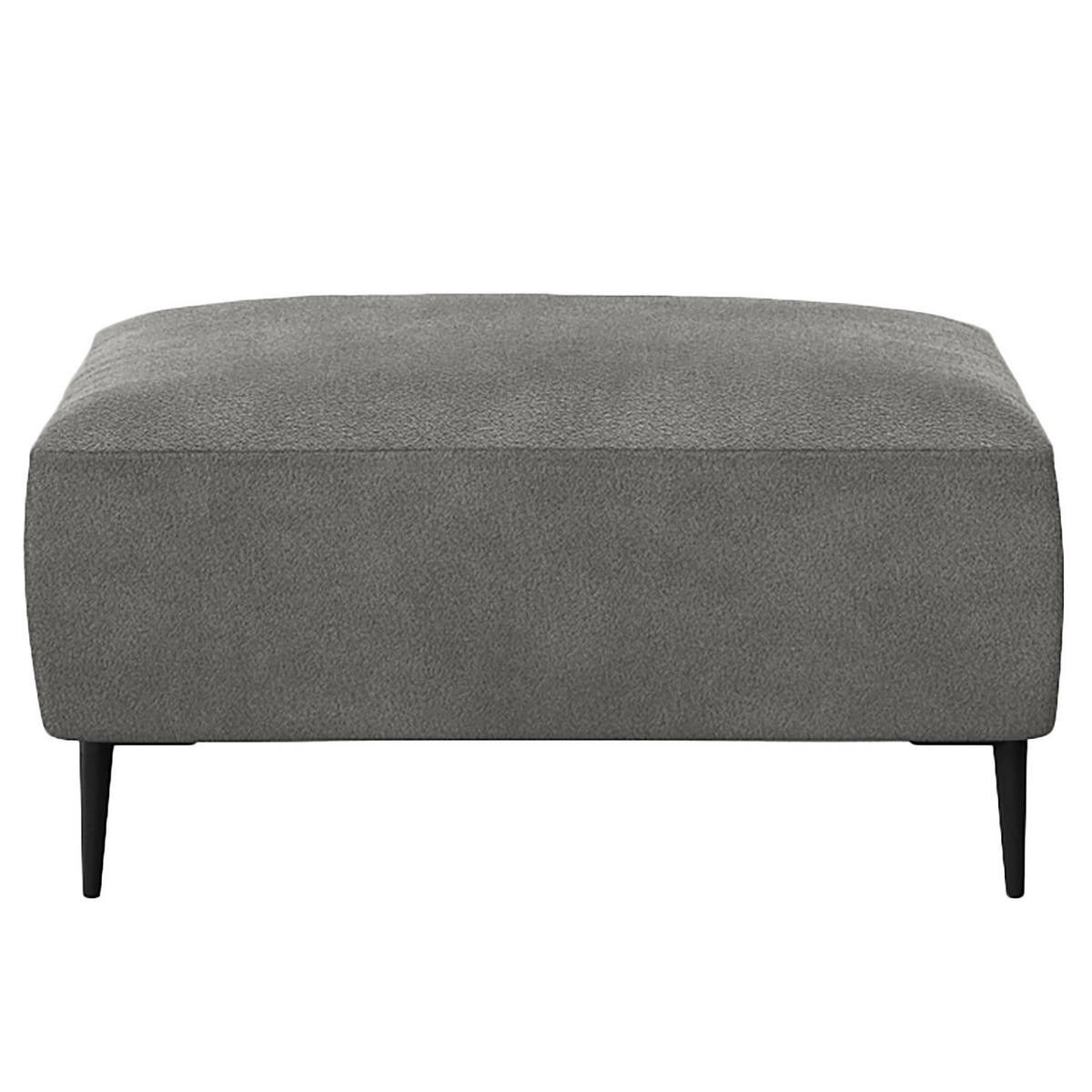 POLSTERHOCKER - Schwarz/Grau, Metall (90/45/60cm) - home24