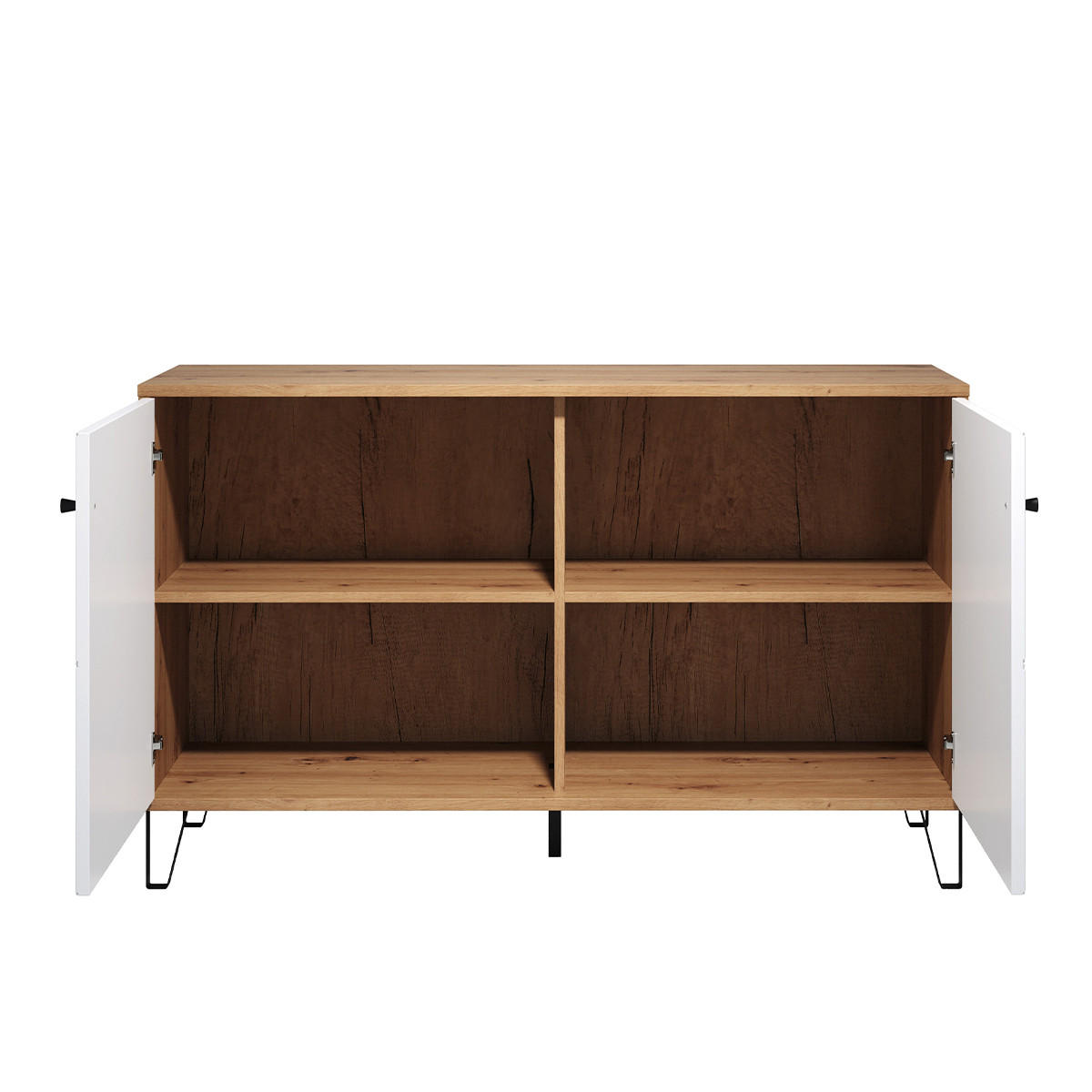 SIDEBOARD Touch Weiß - Weiß, Holzwerkstoff (123/76/40cm) - Trendteam