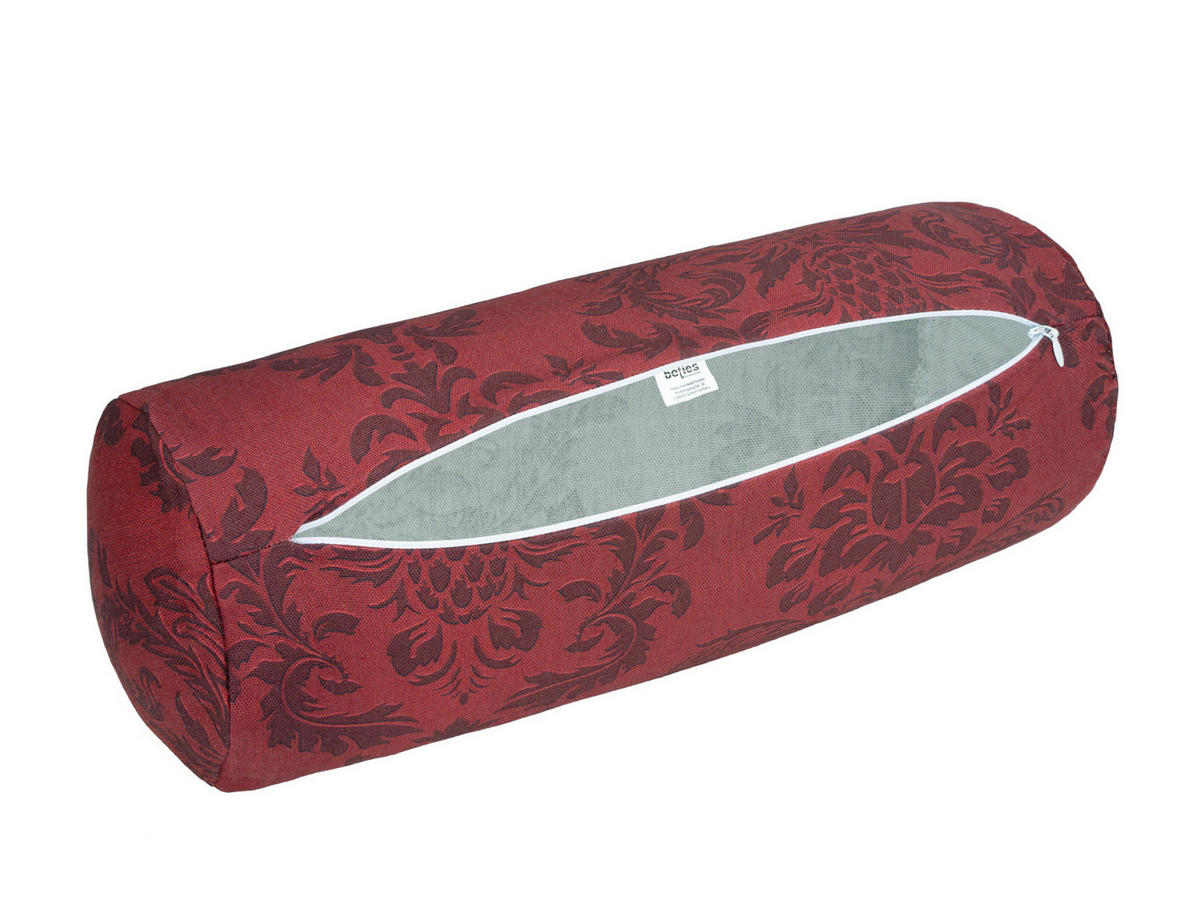NACKENROLLENHÜLLE Epoche karmin-rot 15/40 cm - Dunkelrot, Textil (15/40cm) - beties Heimtextil