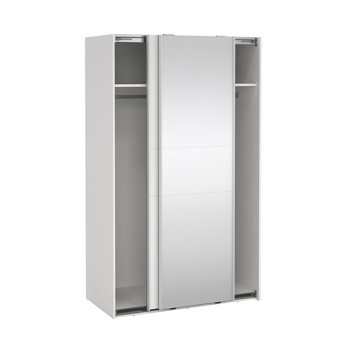 SCHIEBETÜRENSCHRANK, Como, Weiß, Holzwerkstoff, 119 x 67 x 201 cm - Weiß, Holzwerkstoff (119/201/67cm) - ebuy24