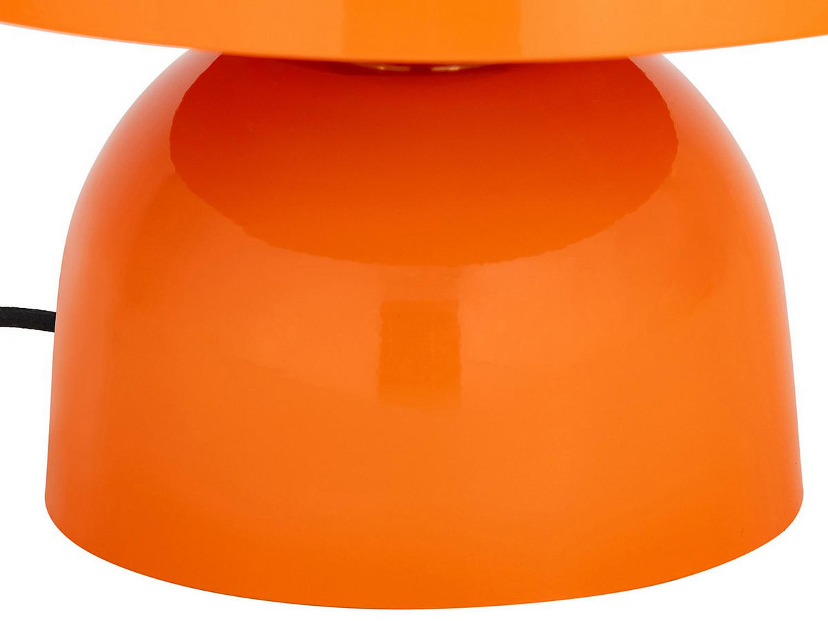 TISCHLAMPE - 31 x 31 - metall - orange Sidney - Orange, Metall (31/31/25cm) - Vente-Unique
