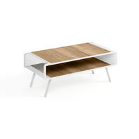 COUCHTISCH TORPE - Hellbraun/Weiß, Holzwerkstoff (60/121/45cm) - Meblini