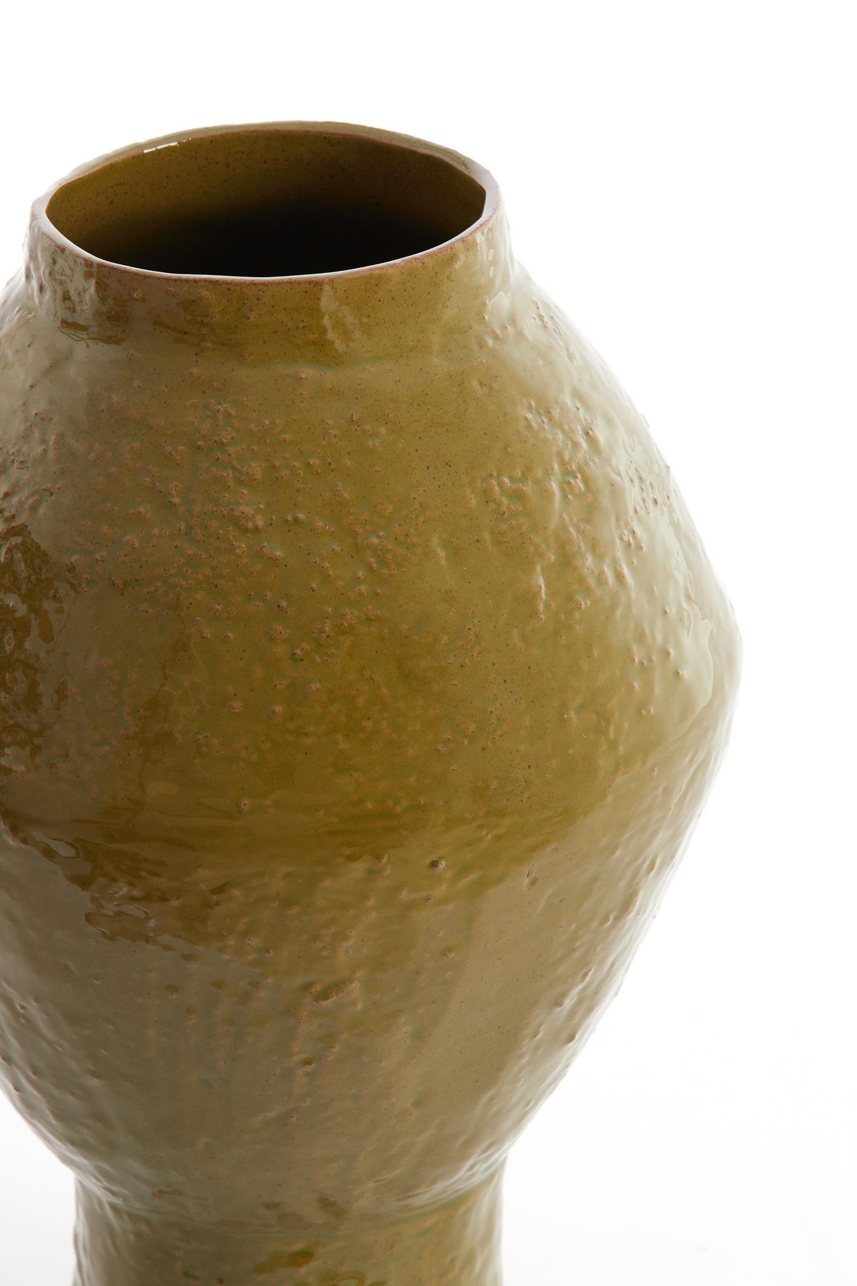 VAZE Vasora Grün 22.5/22.5/33 cm - Grün, Keramik (33cm) - Light & Living