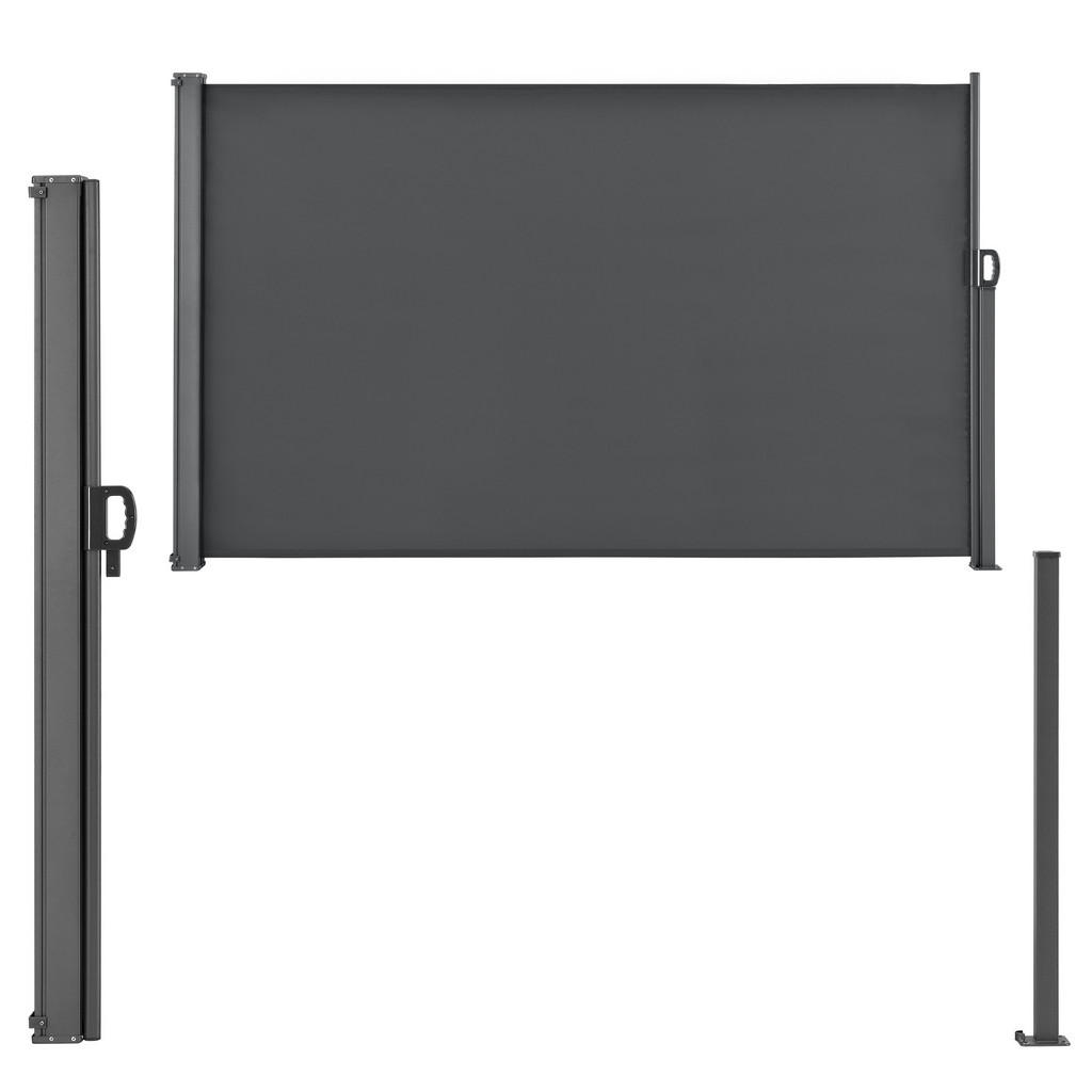 Thumbnail - pro.tec Seitenmarkise, Dunkelgrau, Textil, 300x160 cm, Sonnen- & Sichtschutz, Sichtschutz Garten, Sichtschutzzäune