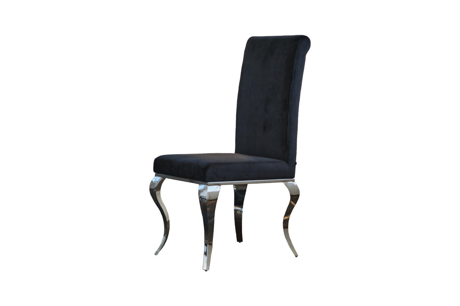 ESSZIMMERSTUHL LEIA Schwarz Velvet - Schwarz, Textil (44/101/64cm) - KAWOLA