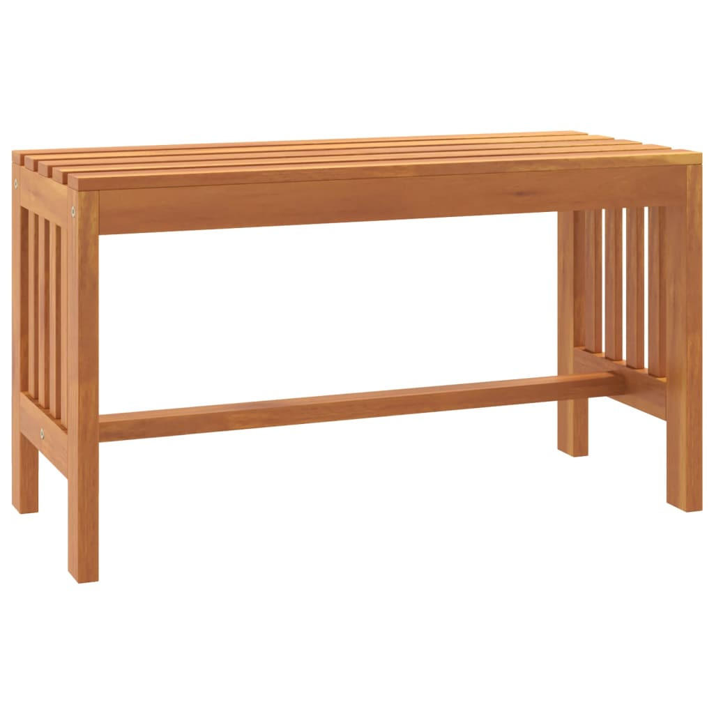 GARTENBANK 80 Cm Massivholz Eukalyptus - Braun, Holz (80/45/35cm) - vidaXL