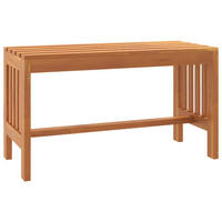 GARTENBANK 80 Cm Massivholz Eukalyptus - Braun, Holz (80/45/35cm) - vidaXL