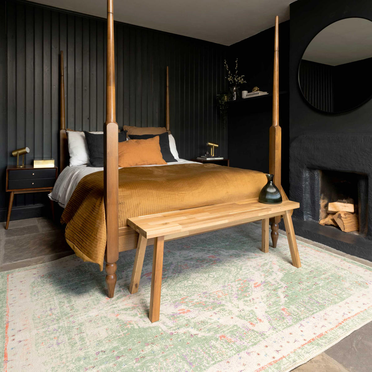 FLACHWEBETEPPICH Lottie Grün - Grün, Textil (160/230cm) - Kukoon Rugs