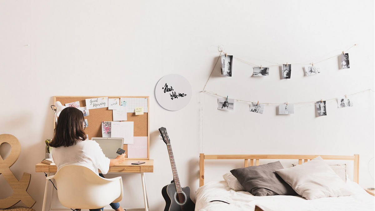 RUNDE Magnetplatte SLIMboard weiß 30 cm Durchmesser - rahmenlose weiße Tafel - Weiß, Metall (30/30/0.3cm) - ALLboards