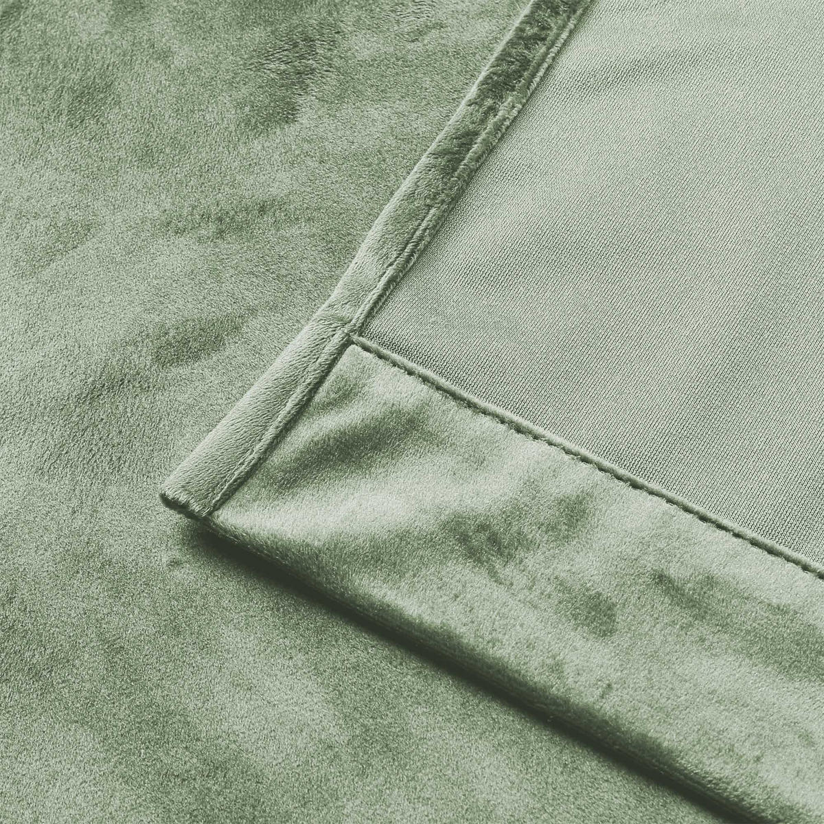 VORHANG Ösen Samt 140/245 cm Lindgrün - Hellgrün, Textil (140/245/245cm) - TiborTex