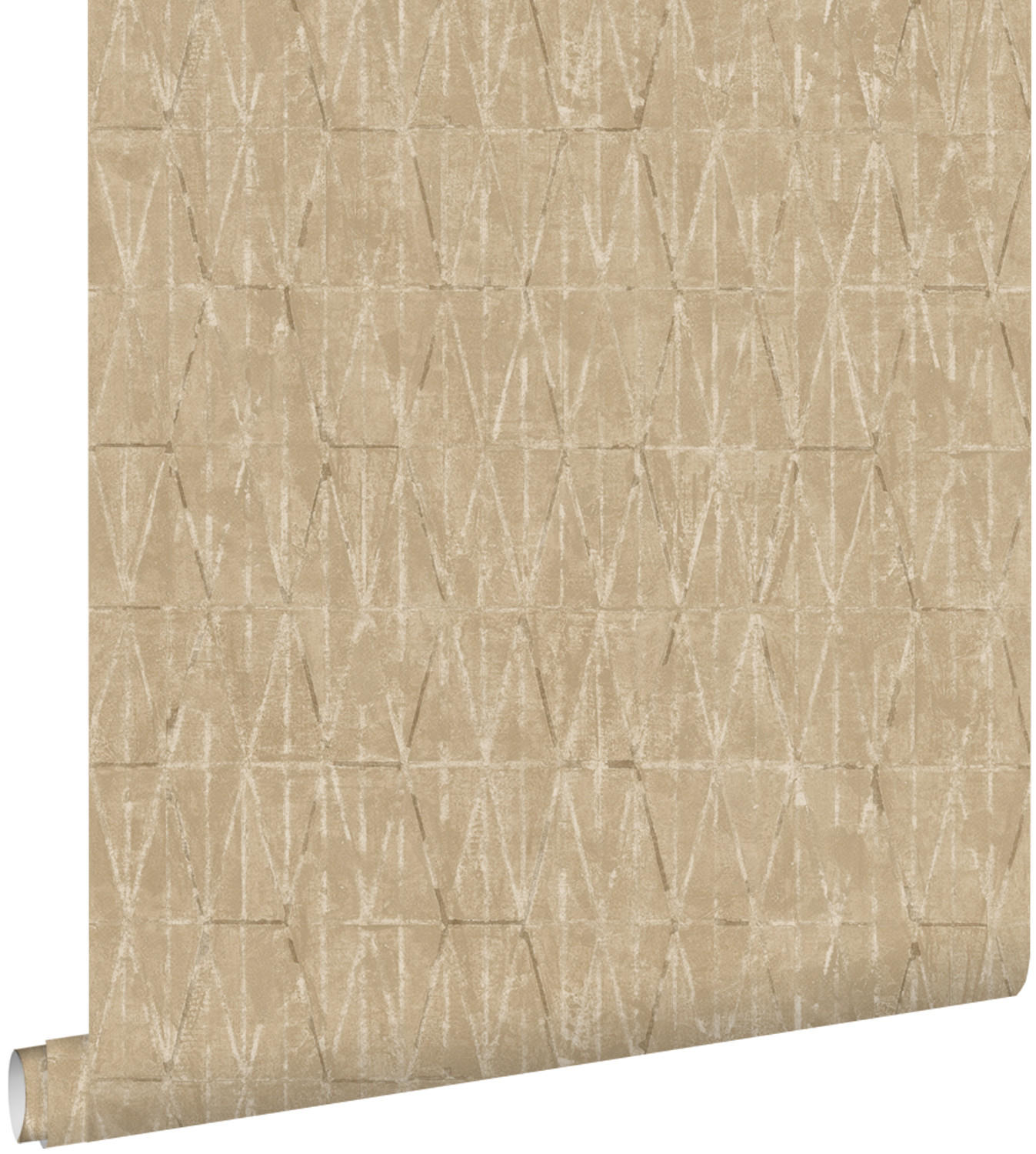TAPETE grafische Linien 50 x 900 cm - Beige, Papier (50/900cm) - ESTAhome