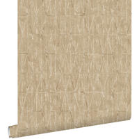 TAPETE grafische Linien 50 x 900 cm - Beige, Papier (50/900cm) - ESTAhome