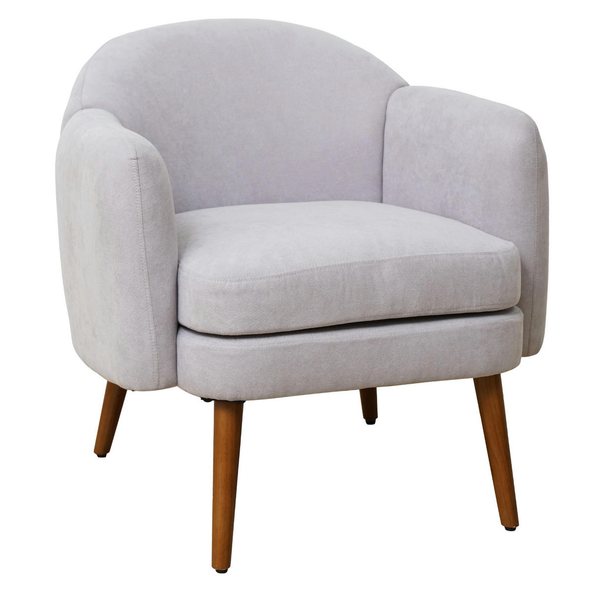LOUNGESESSEL JOHAN Hellgrau - Grau, Textil (60/79/68cm) - SVITA