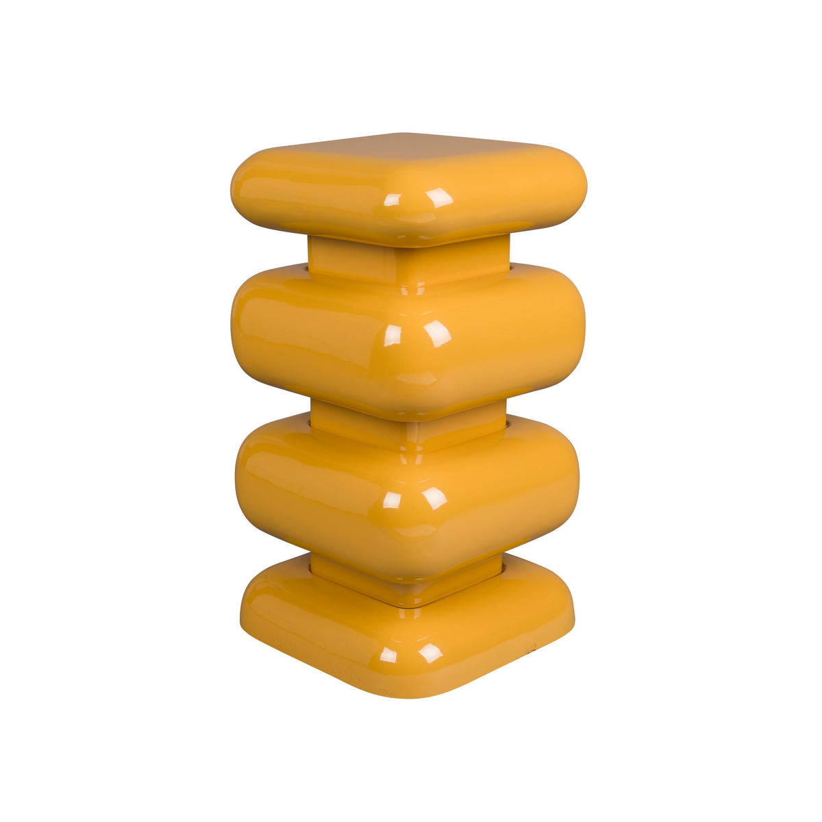 BEISTELLTISCH Stubby Gelb - Gelb, Metall (29/29/49cm) - Dutchbone