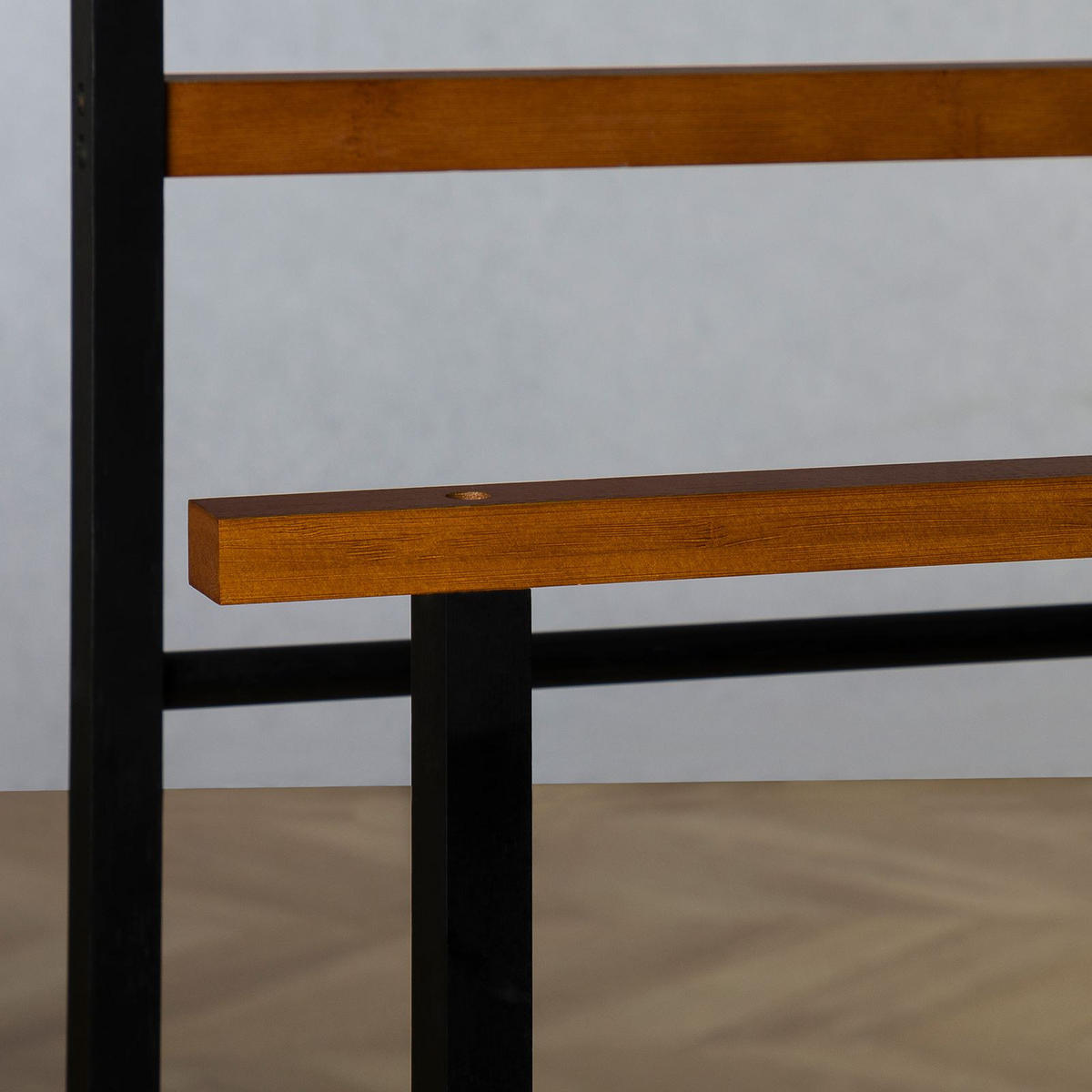 HERRENDIENER KANNA - Dunkelbraun/Schwarz, Holz (49/109/40cm) - IDIMEX