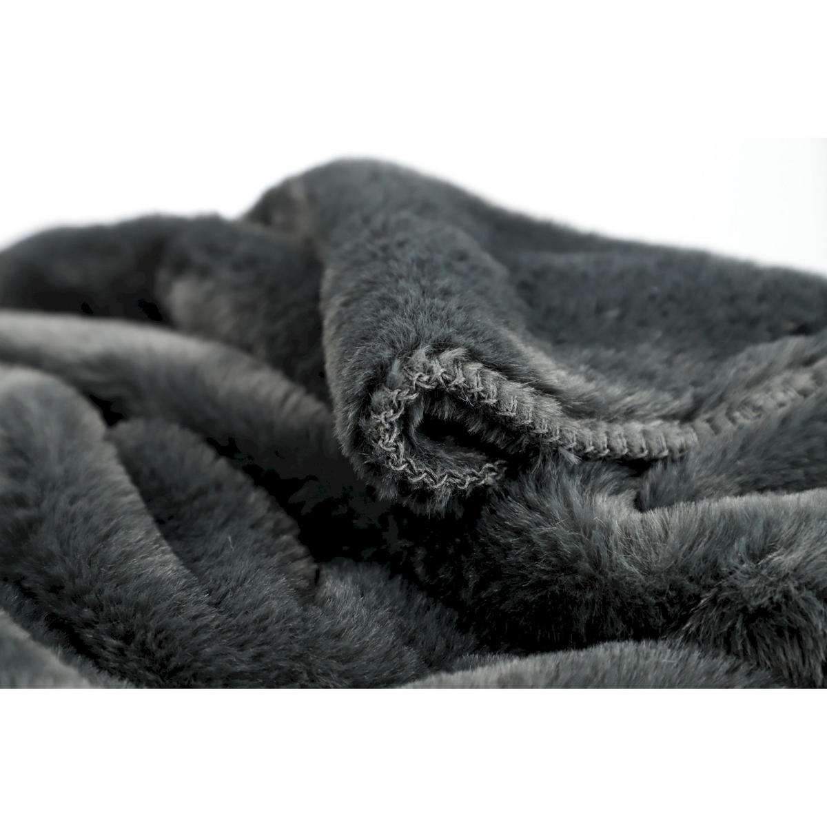 WOHNDECKE ELEGANCE - Anthrazit, Textil (130/170cm) - Schöner Wohnen