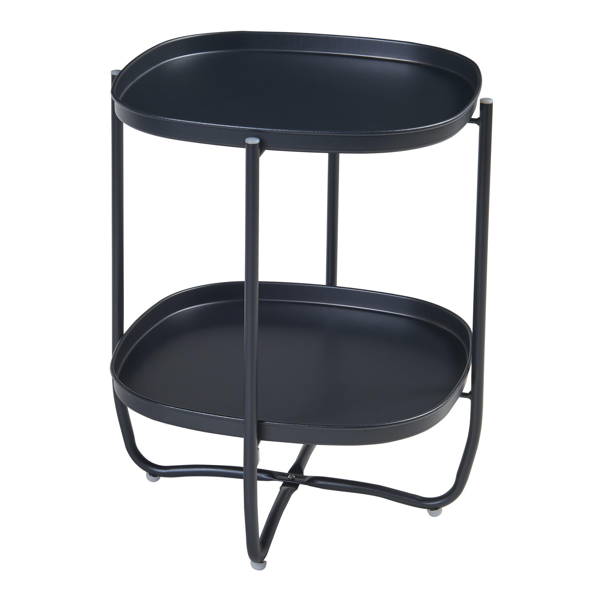 TABLETTTISCH Sandefjord - Schwarz, Metall (46/46/57.5cm) - [en.casa]