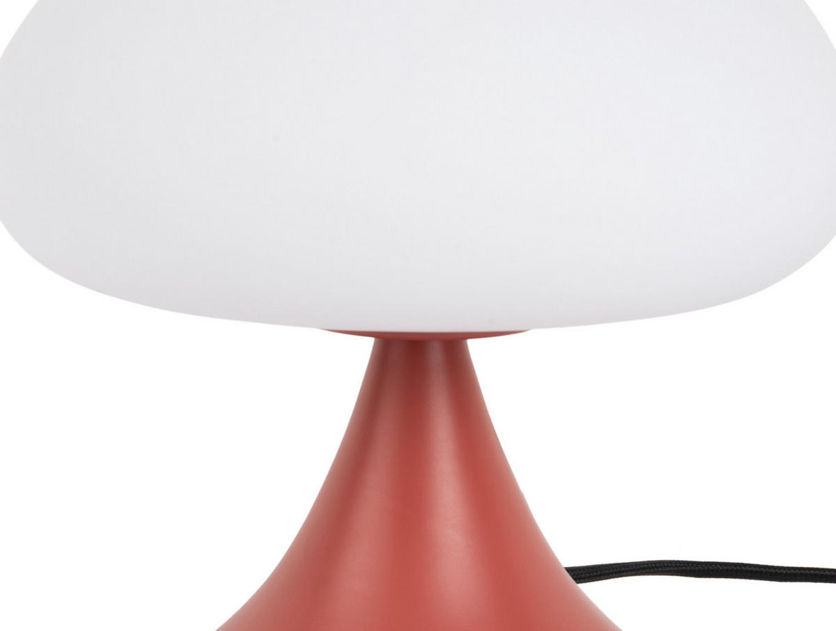 TISCHLAMPE Hongo 20/20/21 cm - Rot, Glas (20/20/21cm) - Leitmotiv