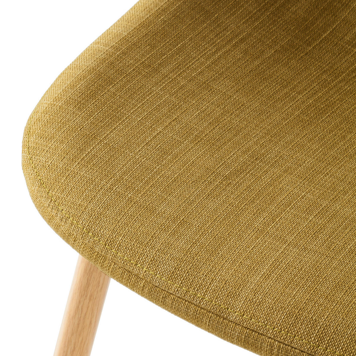 POLSTERSTUHL-SET - Currygelb, Textil/Metall (44/87/52cm) - home24